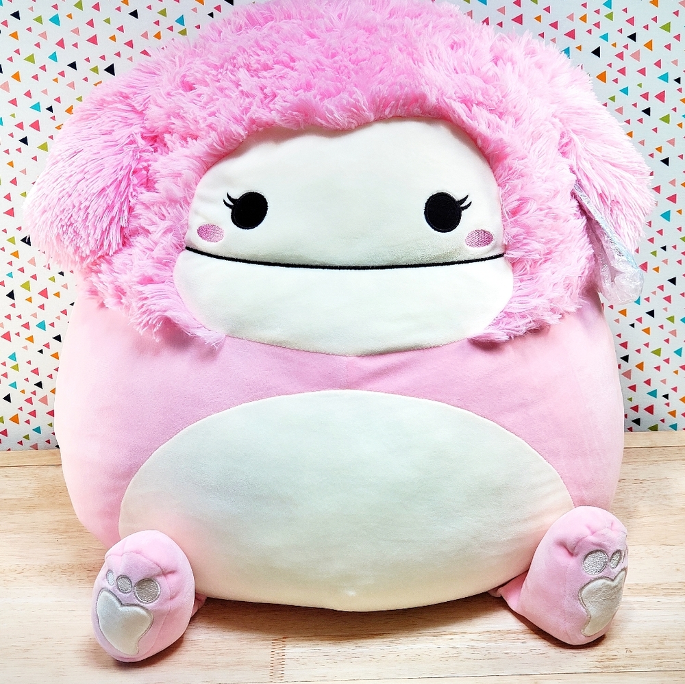 Squishmallow Brina the Bigfoot 20" Ultrasoft Stuffed Plush Very HTF Plush NWT